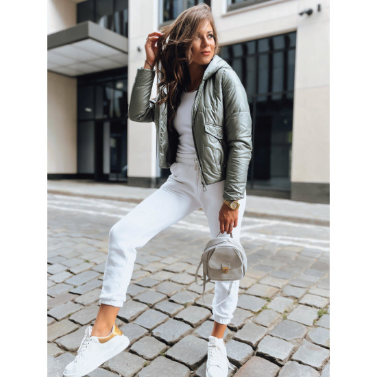 Moteriška žalia striukė Wool Moteriškos striukės