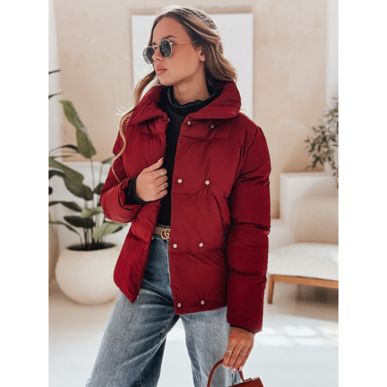 Moteriška žiemeinė bordo spalvos striukė Lari Moteriškos striukės