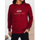 Vyriškas bordo džemperis su gobtuvu Denim BX5707 - Vyriški džemperiai Vyriškas bordo džemperis su gobtuvu Denim Vyriški džemperiai su gobtuvu