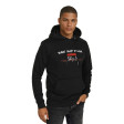 Miesten musta hupullinen collegepaita Denim