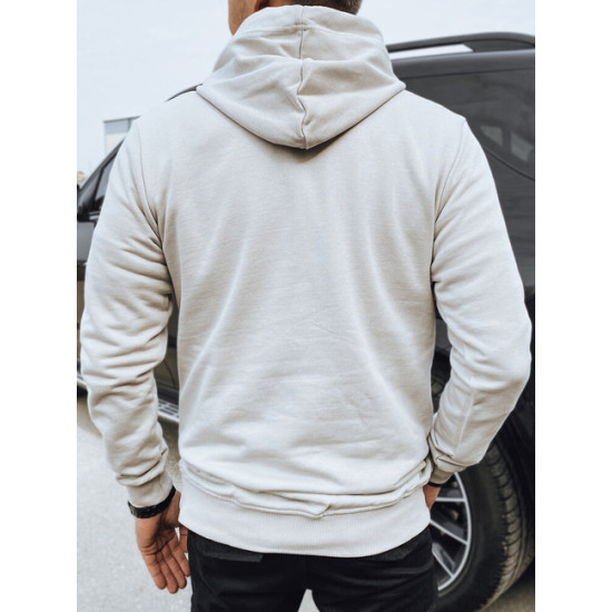 Vyriškas šviesiai pilkas džemperis su gobtuvu Denim BX5710 - Vyriški džemperiai Vyriškas šviesiai pilkas džemperis su gobtuvu Denim Vyriški džemperiai su gobtuvu