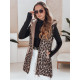 Moteriška rusva leopardo rašto liemenė Elmera TY5029 - Moterims Moteriška rusva leopardo rašto liemenė Elmera Moteriškos liemenės