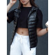 Moteriška juoda liemenė Stylish TY4440 - Moterims Moteriška juoda liemenė Stylish Moteriškos liemenės