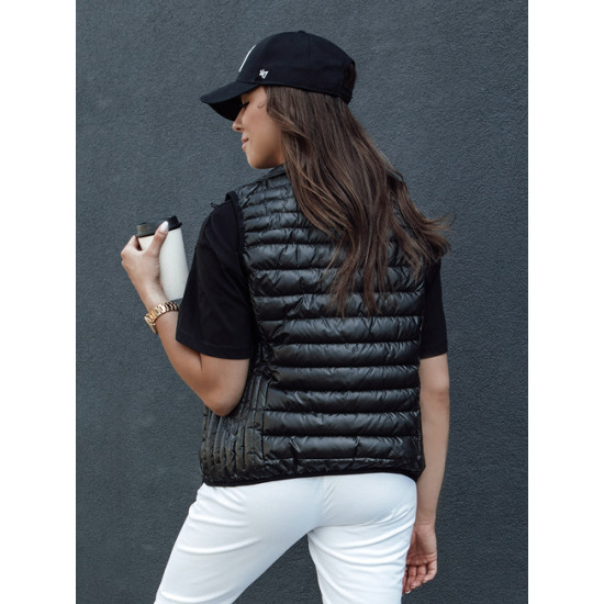 Moteriška juoda liemenė Stylish TY4440 - Moterims Moteriška juoda liemenė Stylish Moteriškos liemenės