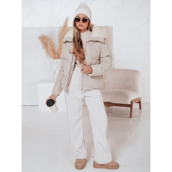Moteriška žieminė rusva striukė Trendy TY4358 - Moterims Moteriška žieminė rusva striukė Trendy Moteriškos striukės