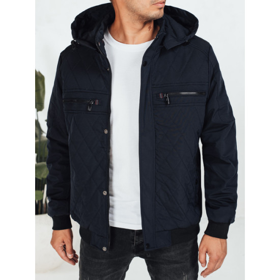 Vyriška tamsiai mėlyna striukė Kuder Žieminės striukės