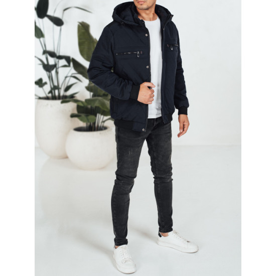 Vyriška tamsiai mėlyna striukė Kuder Žieminės striukės