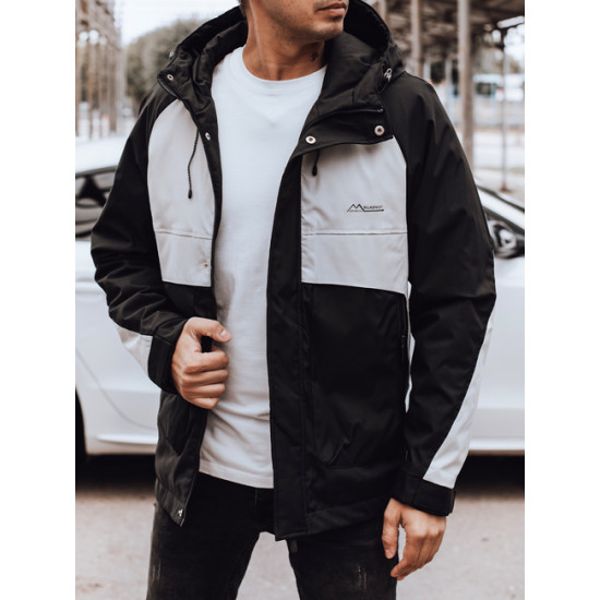 Vyriška juoda/pilka striukė Rain Rudeninės / Pavasarinės