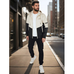 Men's brownish jacket Mask