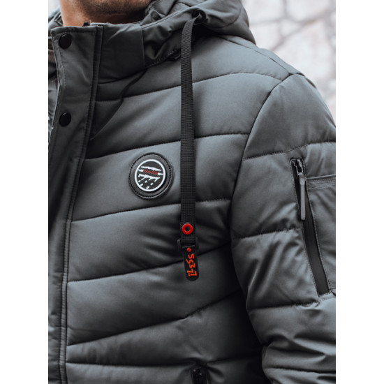 Vyriška tamsiai pilka žieminė striukė Daley Žieminės striukės