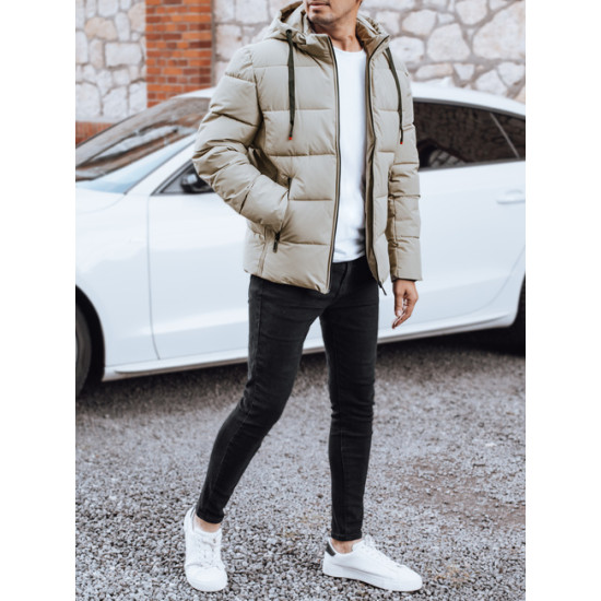 Vyriška žieminė šviesiai rusvos spalvos striukė Nevex TX5063 - Vyriškos Striukės ir Paltai Vyriška žieminė šviesiai rusvos spalvos striukė Nevex Žieminės striukės