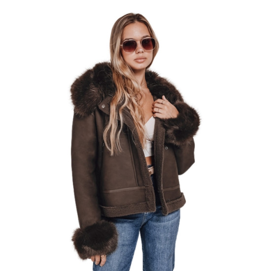 Moteriška rudos spalvos striukė Aiden Striukės