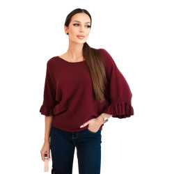 Women's burgundy jumper Avril
