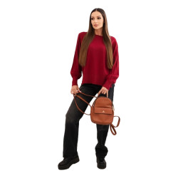 Women's burgundy cardigan Biank