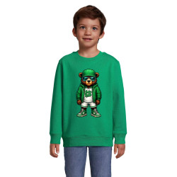 Bērnu zaļš džemperis Jenots bez bumbas