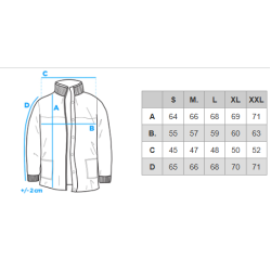 Vīriešu melna jaka Ornet