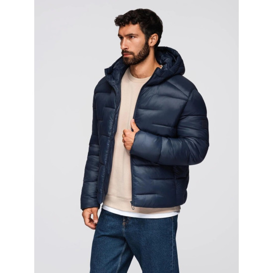 Vyriška tamsiai mėlynos spalvos striukė Norbe Vyriškos Striukės ir Paltai