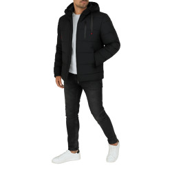 Men's black winter jacket Nevan