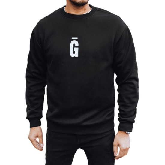 Vyriškas juodas džemperis Gala Džemperiai su užrašais
