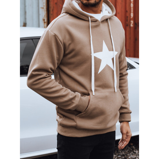{Męski brązowy sweter z kapturem Star} Aktualności