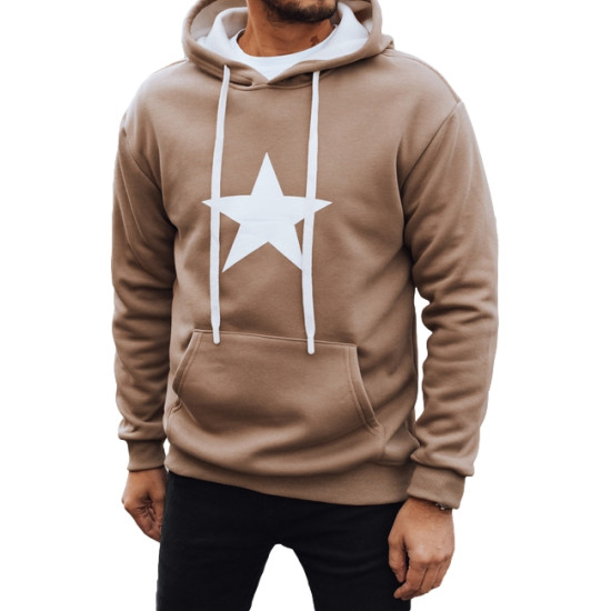 {Męski brązowy sweter z kapturem Star} Aktualności