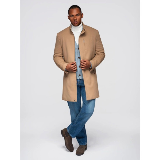 Vyriškas rudas paltas Alpi Striukės