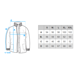 Men's black coat Alpi