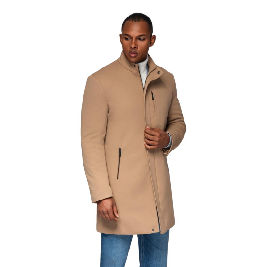 Vyriškas rudas paltas Alpi Striukės