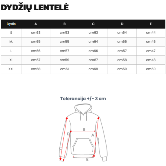 Vyriškas juodas džemperis su gobtuvu Carla Džemperiai su gobtuvu