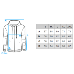 Biały sweter męski Ombre