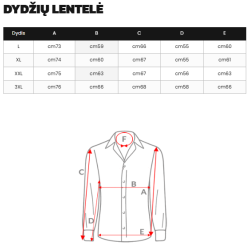 Vyriški tamsiai mėlyni-rudi languoti marškiniai Marino