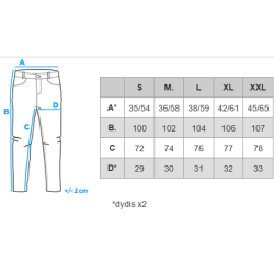 Vyriškos tamsiai mėlynos spalvos kelnės Orson