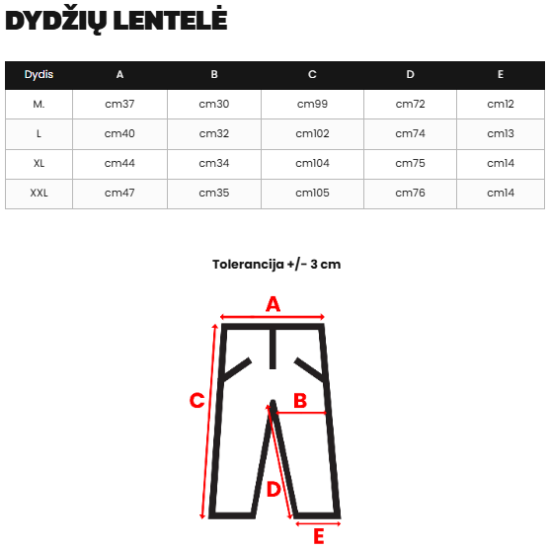 Vyriškos juodos kelnės Arton