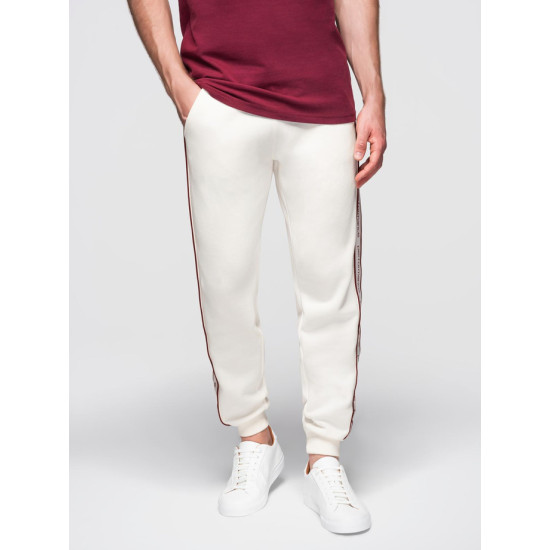 Męskie spodnie casual w kolorze brązowym Performance Spodnie casualowe