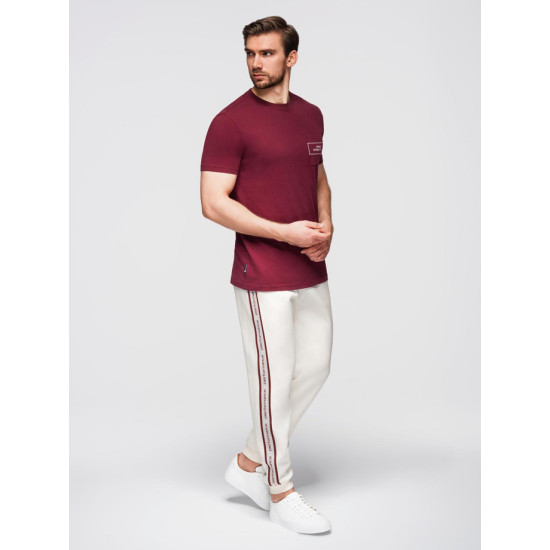 Męskie spodnie casual w kolorze brązowym Performance Spodnie casualowe