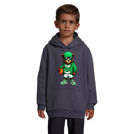 Vaikiškas mėlynas džemperis Meškinas su kamuoliu Džemperiai vaikams