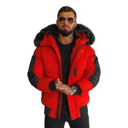 Men's red winter jacket Vitor