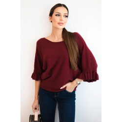 Women's burgundy jumper Avril