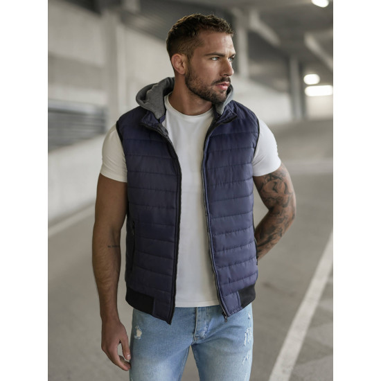 Tumši zila jaka ar kapuci Naron Vestes