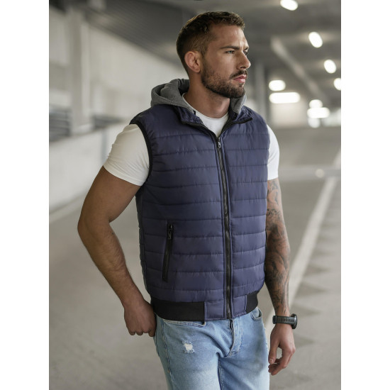 Tumši zila jaka ar kapuci Naron Vestes