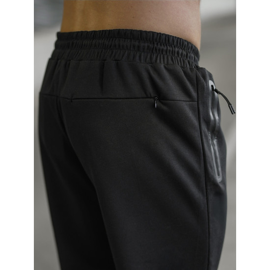 Vyriškos juodos kelnės Run Laisvalaikio kelnės
