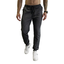 Vyriškos tamsiai pilkos kelnės Run