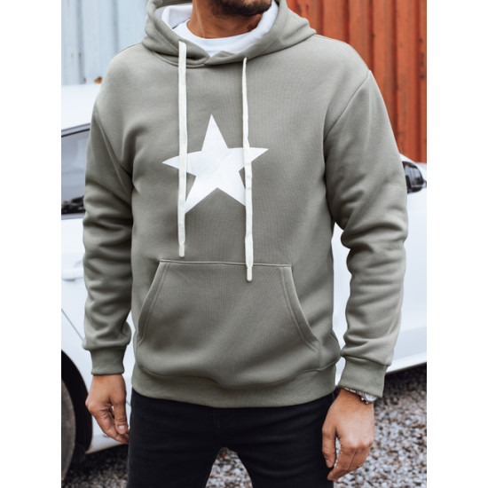 Miesten harmaa Star-huppari. Hupparit