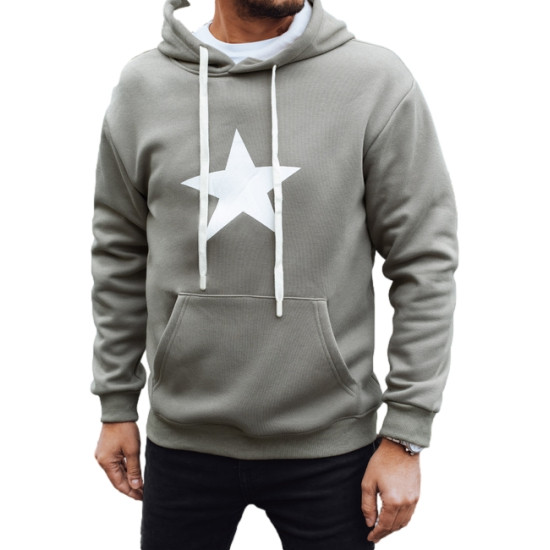 Miesten harmaa Star-huppari. Hupparit