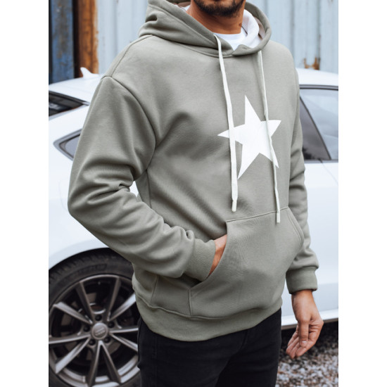 Miesten harmaa Star-huppari. Hupparit