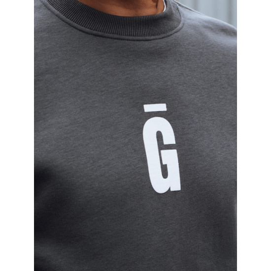 Męska ciemnoszara bluza Gala. Bluzy z napisami