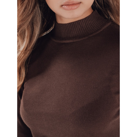 Moteriškas rudas megztinis Lena Moteriški megztiniai