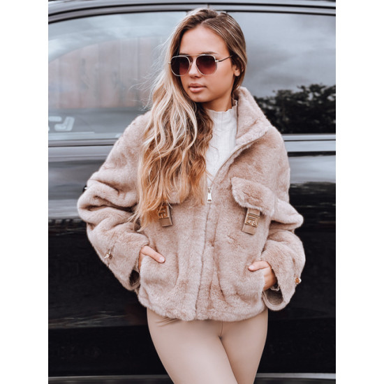 Sieviešu brūns īss kažociņš Ariel Sieviešu jakas