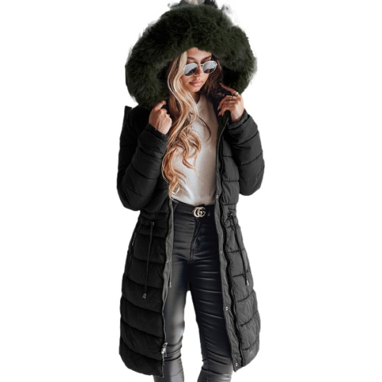 Moteriška juoda žieminė striukė Trend Striukės