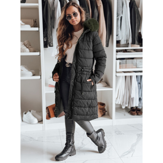 Moteriška juoda žieminė striukė Trend Striukės